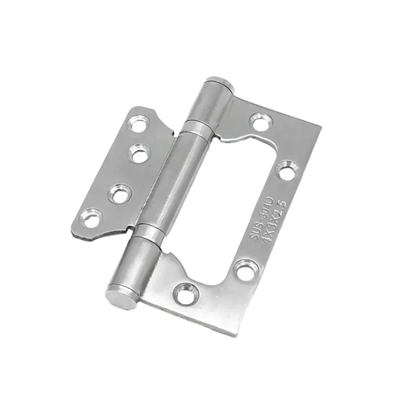 2PCS Stainless Steel Door Hinges 4 Inch Invisible Mute Thickened Bearings Hardware Hinge Accessories for Wooden Doors Window
