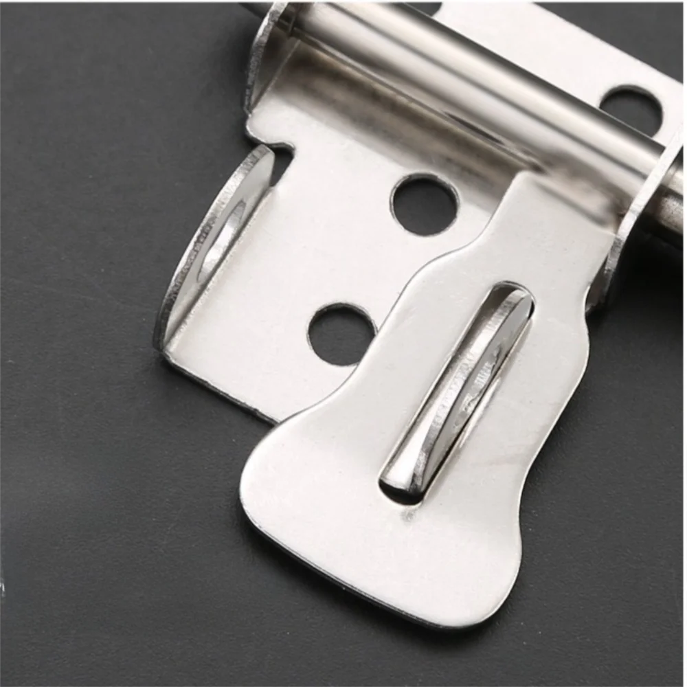 Stainless Steel Door Latch Gate Safety Lock Sliding Mechanism Sliding Bolts Latch Toilet Door Lock Hardware Hasp Lock