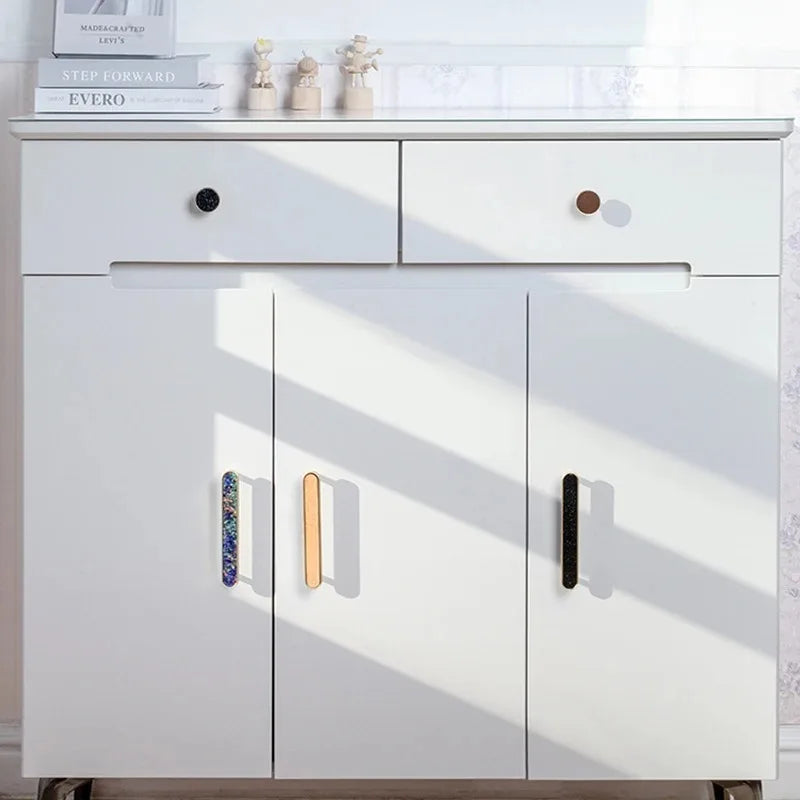 Handles Drawer Cabinet Furniture Kitchen Handles for Cabinet Knob Door Drawer Furniture Kitchen Knob Brass Polychrome Shell