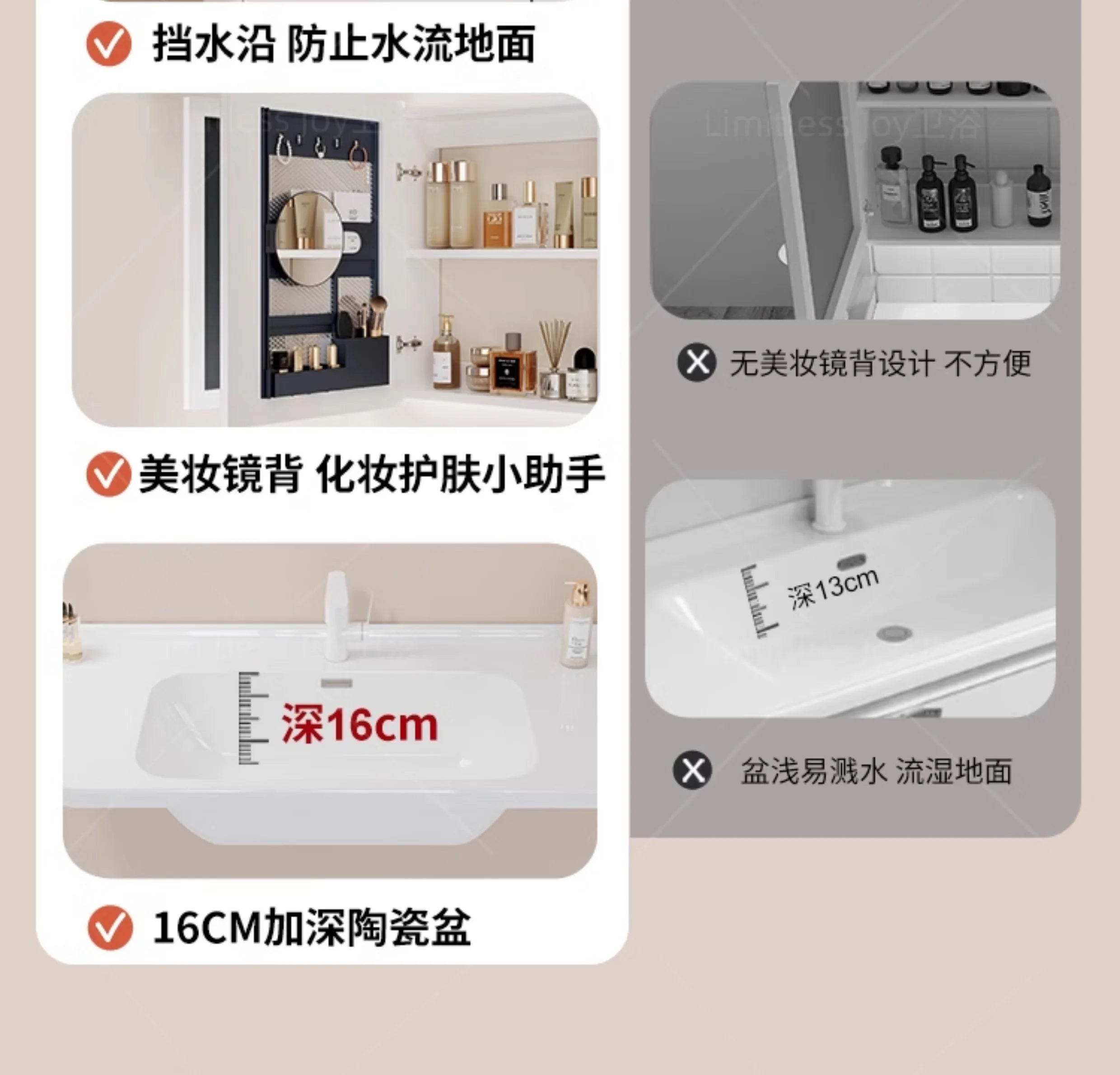Bathroom cabinet ceramic integrated basin washbasin cabinet combination cream toilet washbasin bathroom cabinet washbasin