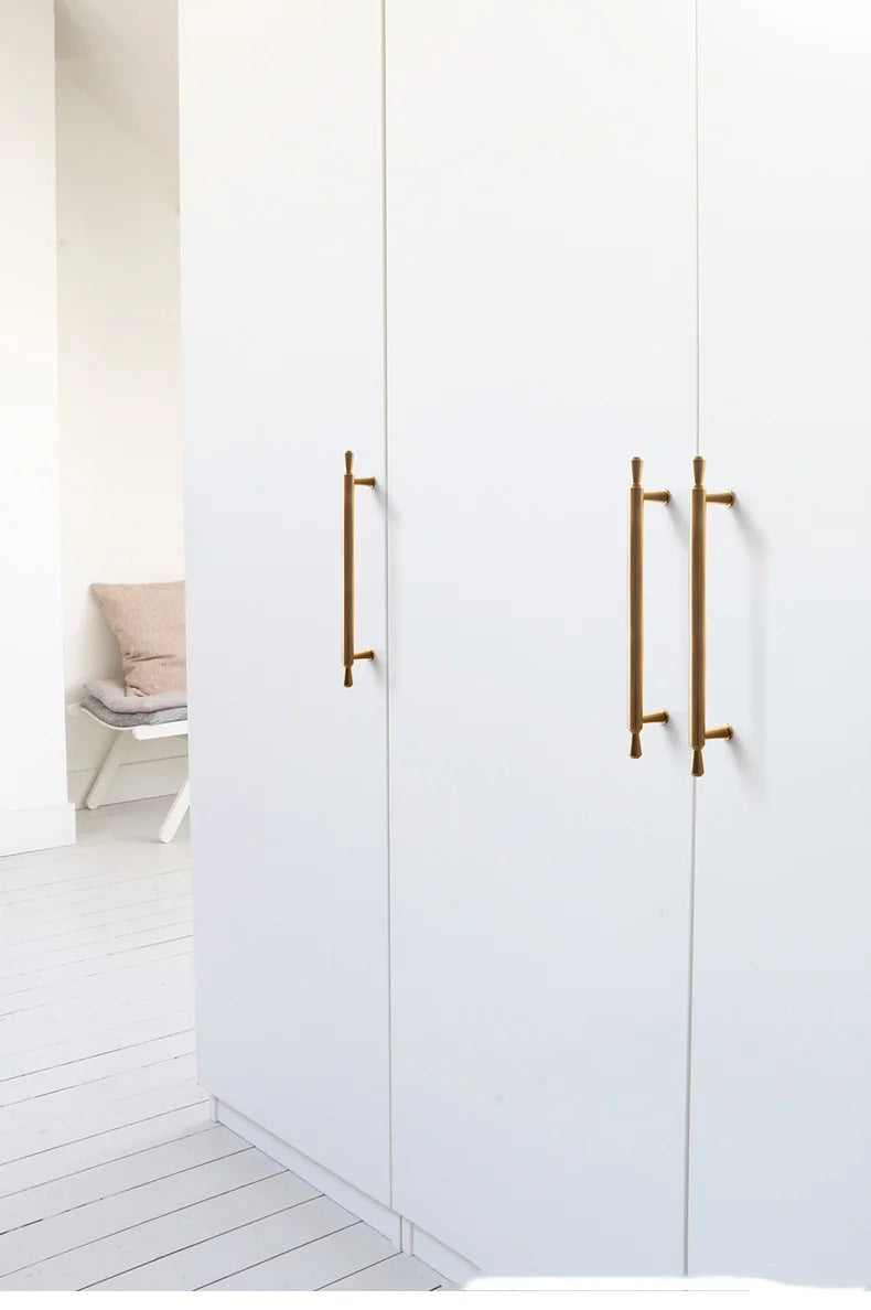 Long Kitchen Cabinet Hardware Cupboard Handles T Bar Furniture Hardware Drawer Pulls Rose Gold Door Handle Kitchen Accessories