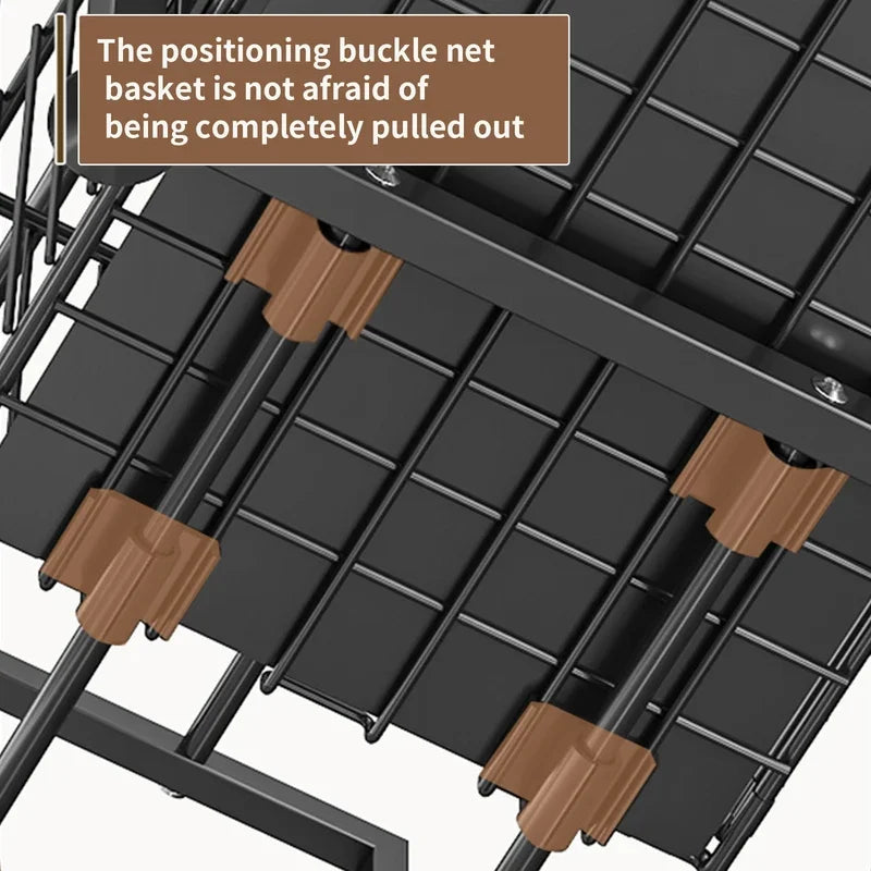 Slide-out storage rack,Cabinet pull-out storage basket,Punch-free storage rack with suction cups,Spice rack, cutlery rack