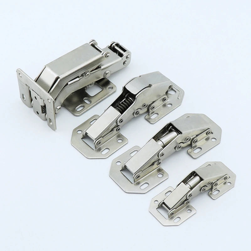 170 Degree Furniture Cabinet Door Hydraulic Hinge with Screws Soft and Slow Close Thick Door Panels Door Wardrobe Hinge Hardware