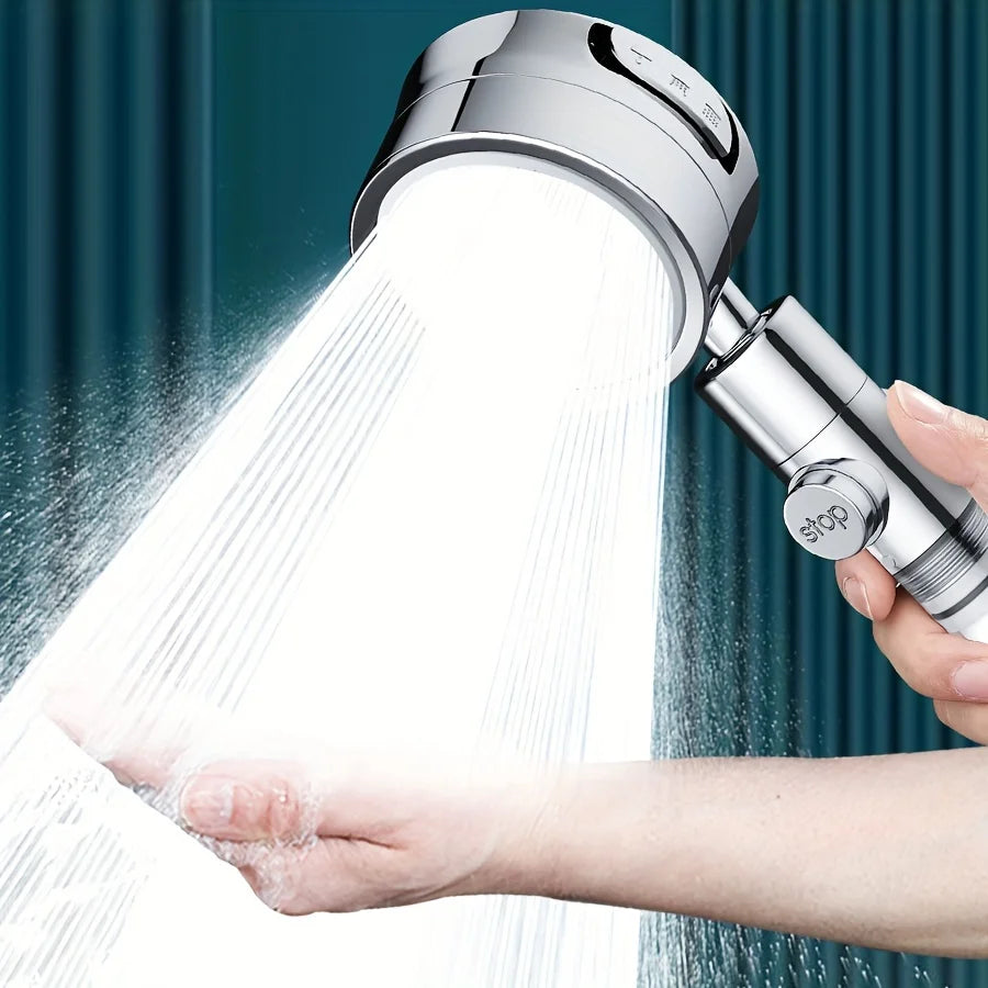 3-Speed Pressurized Shower Head - Adjustable Angle, Super Strong Flow for Refreshing Shower. Upgrade Your Bathroom Today!