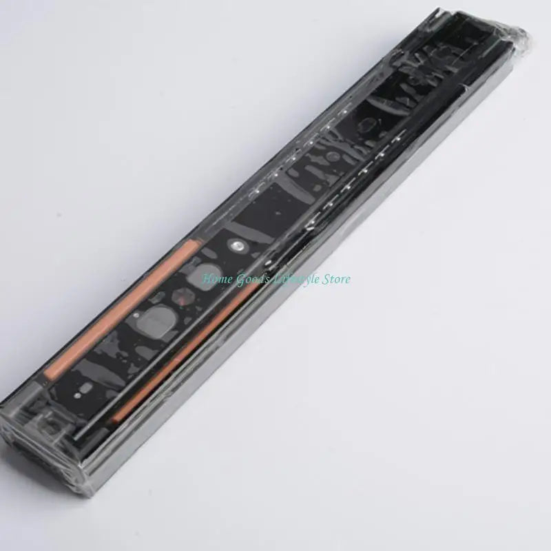 E74E 1Pair Stainless Steel Drawer Slides Buffer Damper Rails Soft Close Drawer Track Hardware Easy to Install