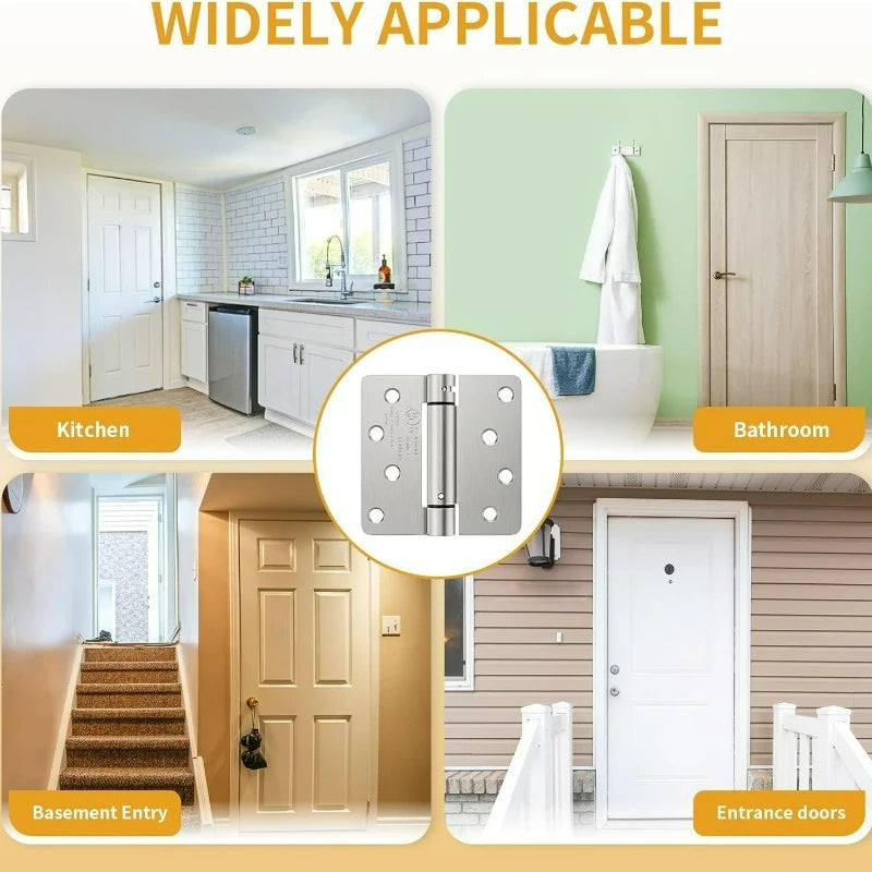 Stainless Steel Furniture Cabinet Door Hinges Window Wooden Box Folding Butt Hinges Drawer Fitting Closet Hinge Hardware Tools