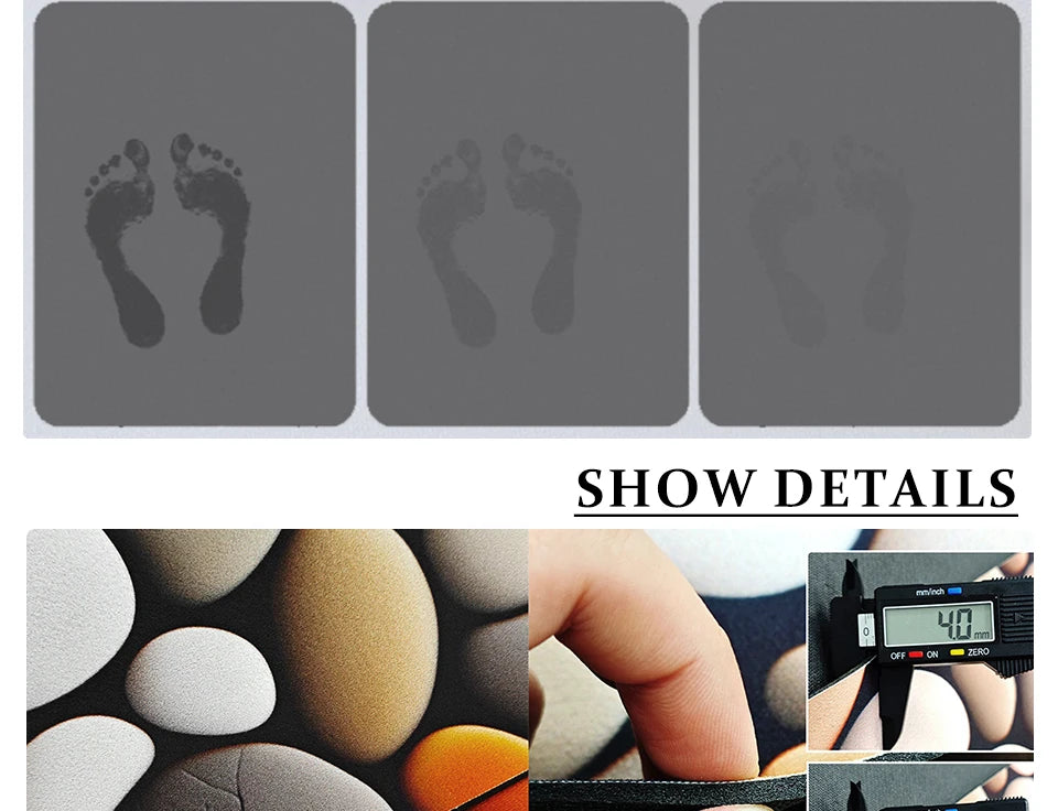 Bathroom Floor Mat Water-absorbing Non-slip Wash-free Carpet Curved Minimalist Beige Bathroom Rug Door Home Decoration Foot Mat