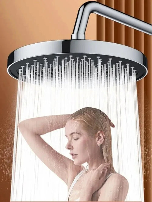 10 Inches Big Panel Large Flow Ceiling Mounted Supercharge Shower Head Set 3 Modes High Pressure Abs Rainfall Bathroom Shower ﻿