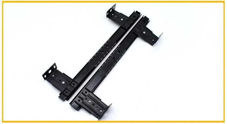 2pcs Computer Desk Drawer Slides Rail Track Hoisting Keyboard Tray Slide Rail Pull Steel Ball Furniture Hardware Accessories