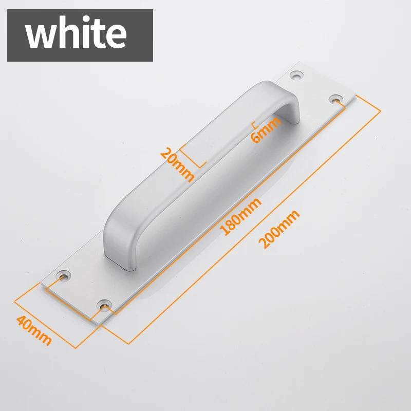 Modern Style Door Handle Sliding Door Pull Push Handles Aluminium Alloy Furniture Pulls Kitchen Cabinet Handle Door Hardware