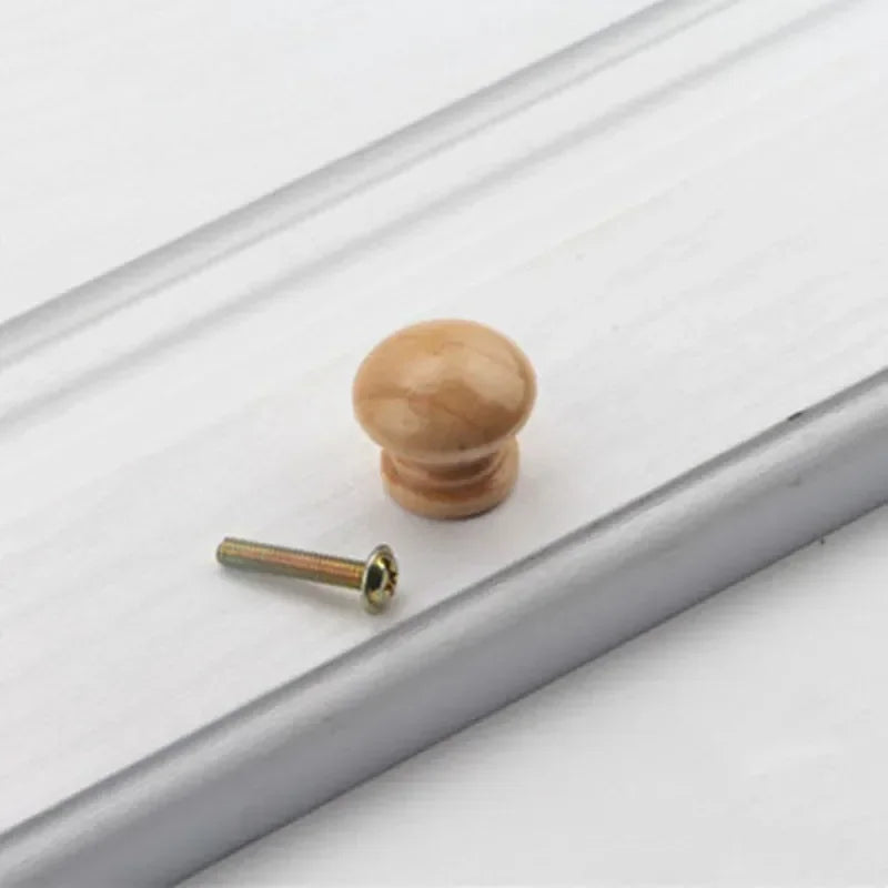 Drawer Furniture Wooden Door Cupboard Handles  Solid Wood Kitchen Cabinet Handle Drawer Knobs for Furniture