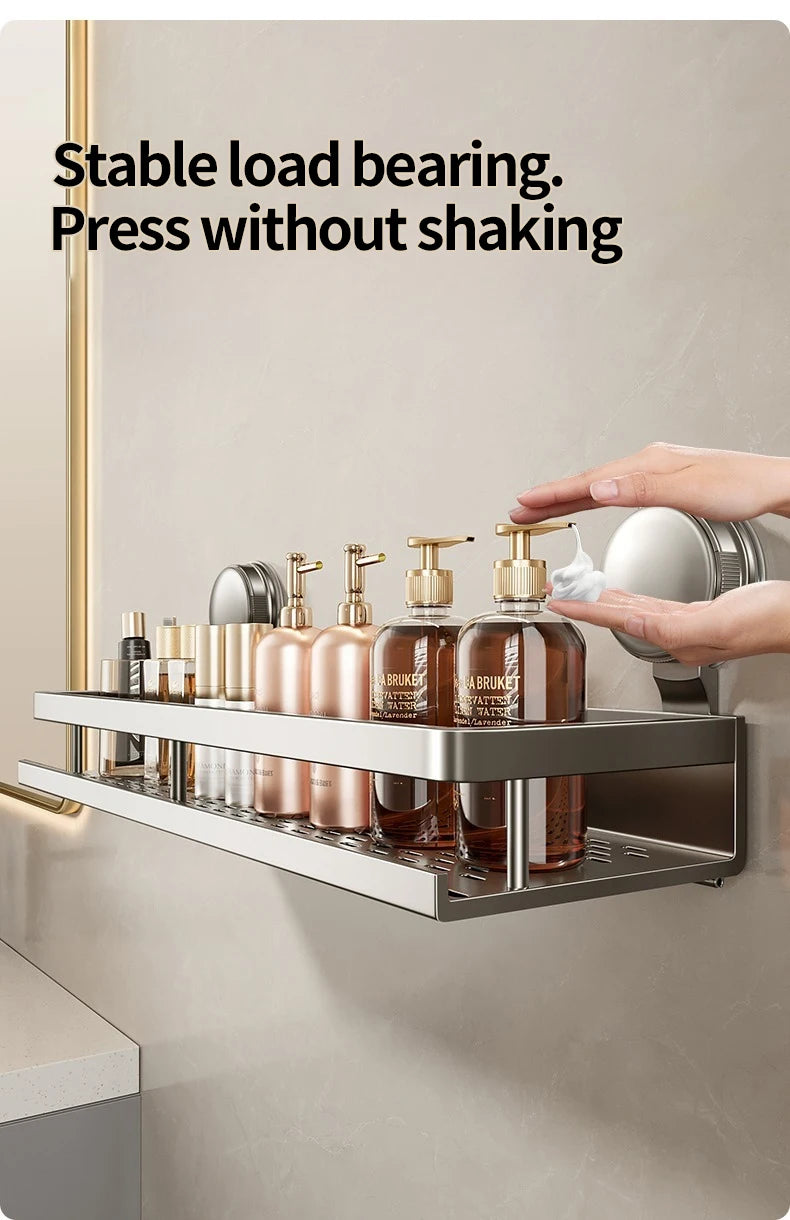 Bathroom,Suction Cup Storage Rack, Non Perforated Toilet, Washbasin, Washbasin, Wall Storage Rack