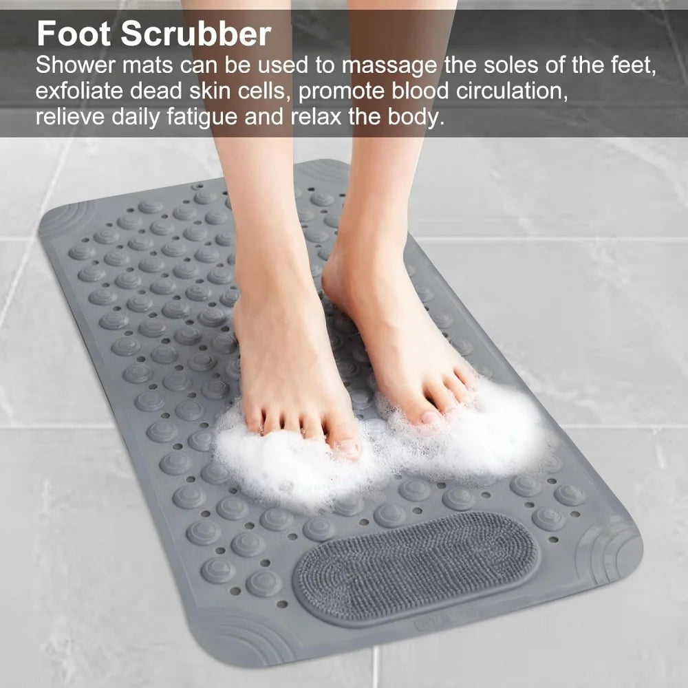 Shower Mat Hotel Quality for A Non-Slip Experience Luxury Anti-Slip Bath Mat with Suction Cups Bathroom Carpet