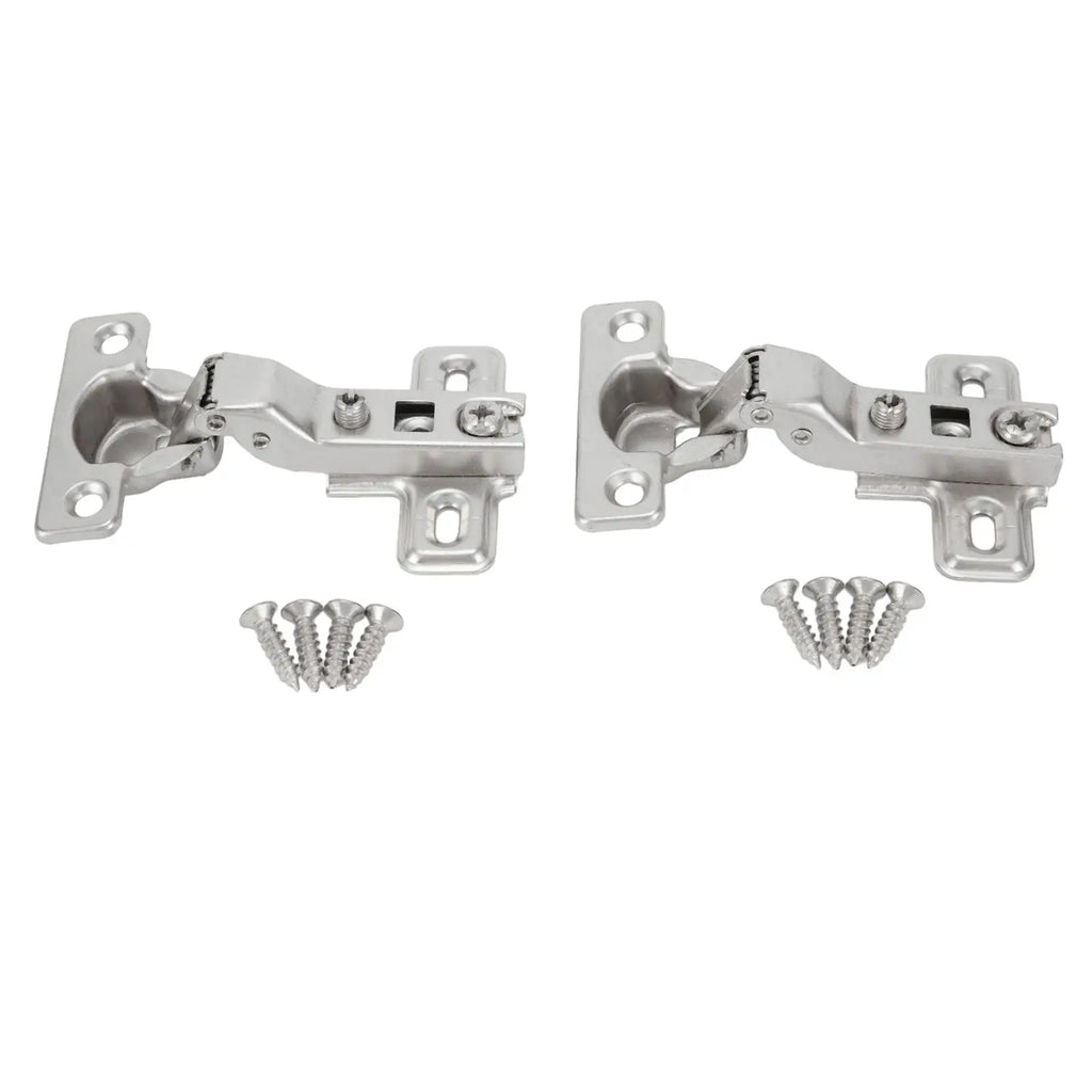 2Pcs 25mm Small Furniture Hinge Soft Close Hydraulic Damper Hinge For Kitchen Cabinet Cupboard Door Hinges Buffering Hardware