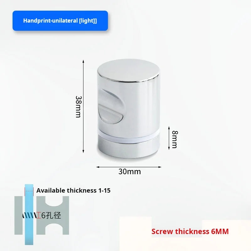 Glass Door Handle Bathroom Door Shower Door Handle Sliding Door Display Cabinet Wine Cabinet Barn Door Single Hole Round Knob