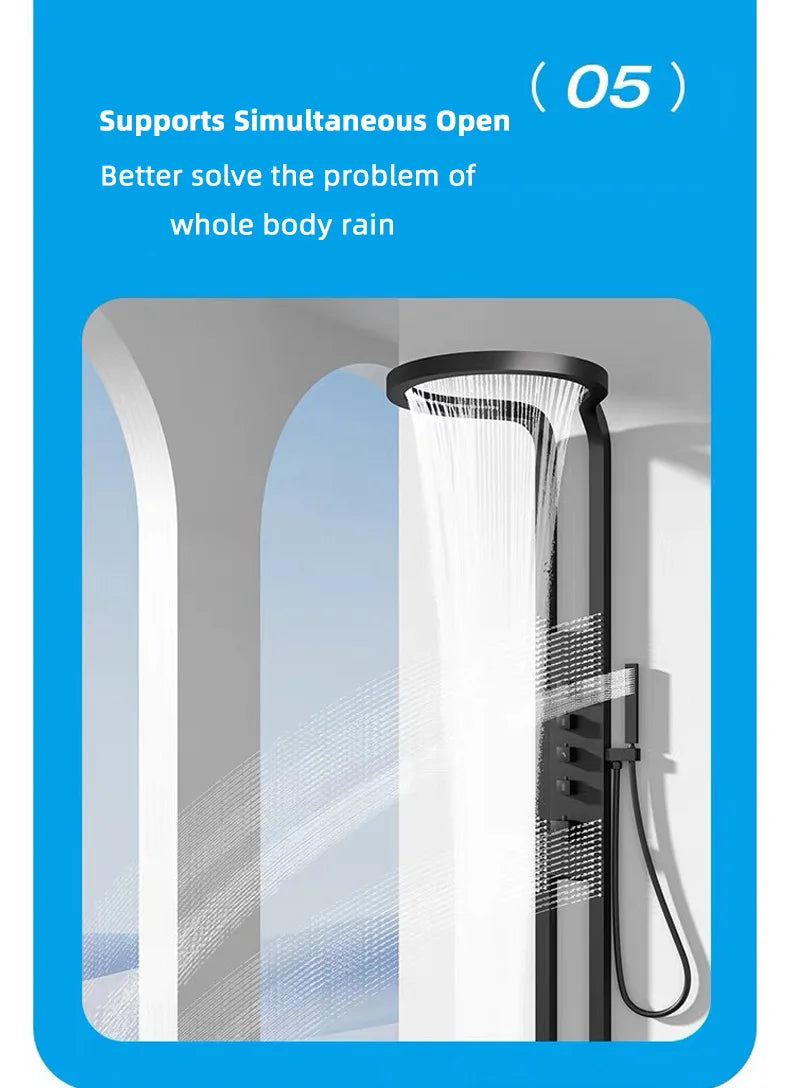 New luxury home shower set bathroom accessories set system
