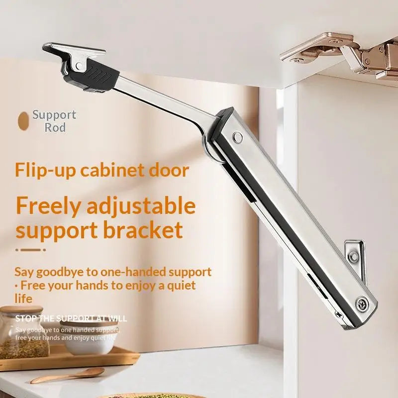 Kitchen Cabinet Hydraulic Hinge Heavy Duty Adjustable Door Support Soft Close Lift Up Randomly Stop