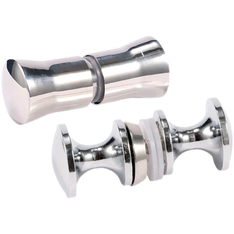 Bathroom Glass Door Handle Wooden Door Round Single-hole Small Handles Cabinet Drawer Knobs household Hardware Accessories