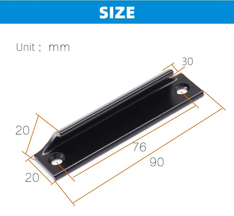 New Aluminum Alloy Door Handle Push-pull Balcony Gate Window Pulls Knob Furniture High Quality