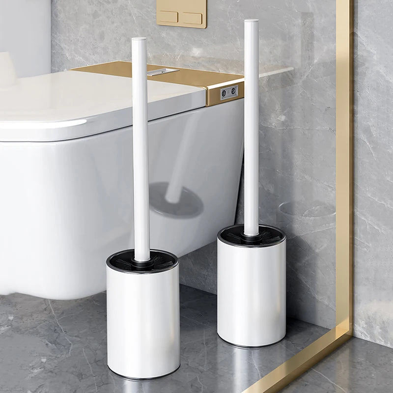 Bathroom Toilet Brush Holder Floor Standing Stainless Steel Toilet Brush WC Cleaning Vertical Bathroom Accessories