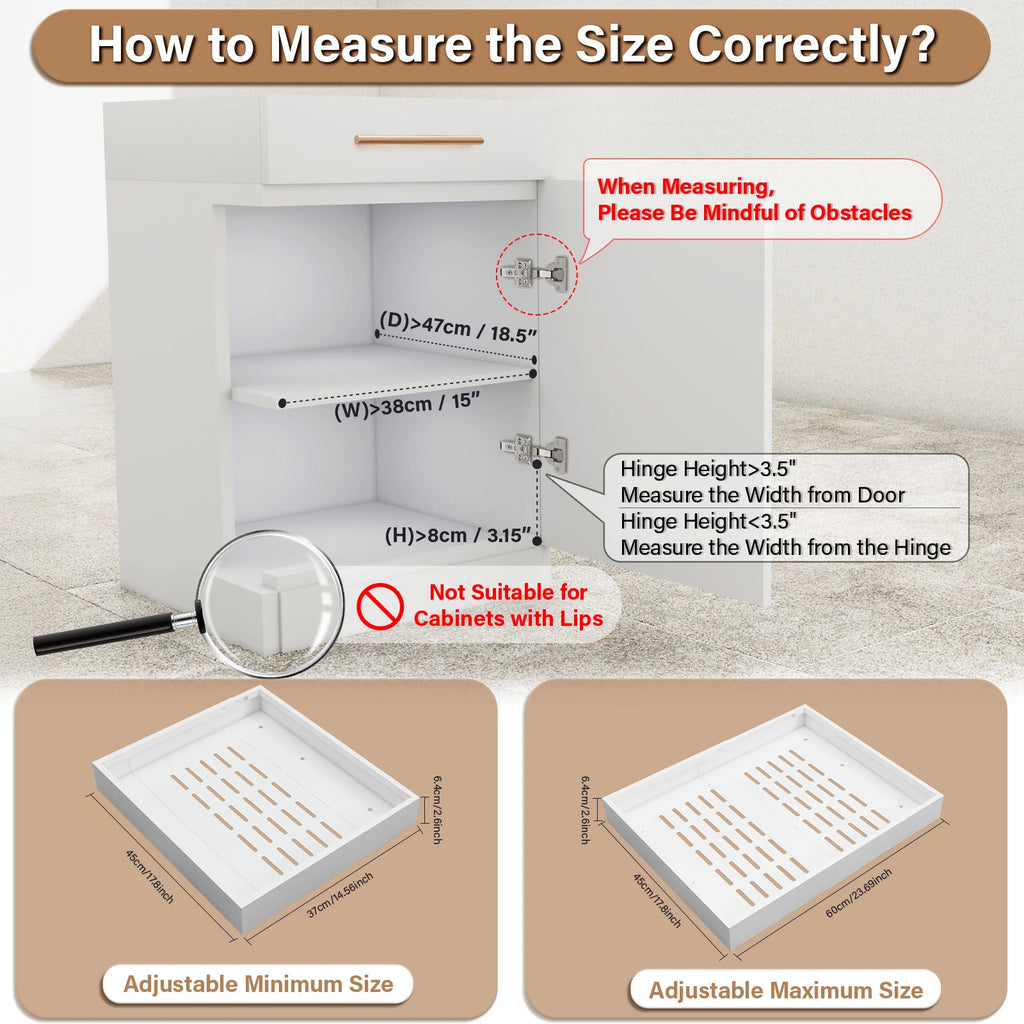 Pull Out Tray Organizer Kitchen Storage Rack Cabinet Expandable Under Sink Spice Boxes Silent Slide Drawer Style Bowl Dish Shelf
