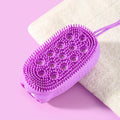 Bathroom brush silicone bath towel shower tool, labor-saving and convenient, double-sided bubble brush, sponge bath towel, house