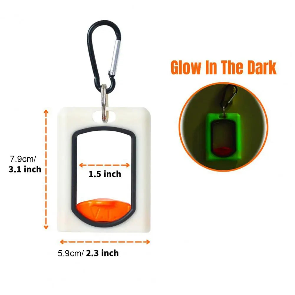 Cables Tie Organizer Cable Tie Organizer Hardware Tool Portable Fluorescent Tie Organizer with Carabiner Cable Zipper for Easy