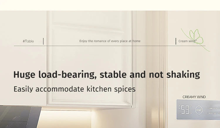 Kitchen Pull-out Spice Storage Rack Corner Seasoning Salt Sauce Vinegar Bottle Organizer Countertop Narrow Edge Pull-out Rack