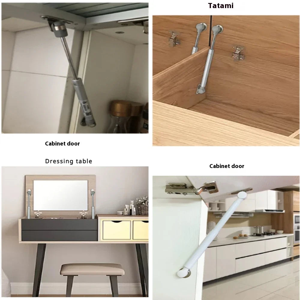 Cabinet Cupboard Hinges Lifter Up Stay Soft Close Hydraulic Gas Spring Support Fittings for Furniture Pistons for Kitchen Doors