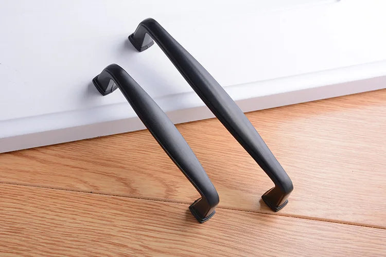 Black Handles Furniture Cabinet Knobs Muebles  Kitchen  Drawer Knobs Cabinet Pulls Cupboard  Knobs