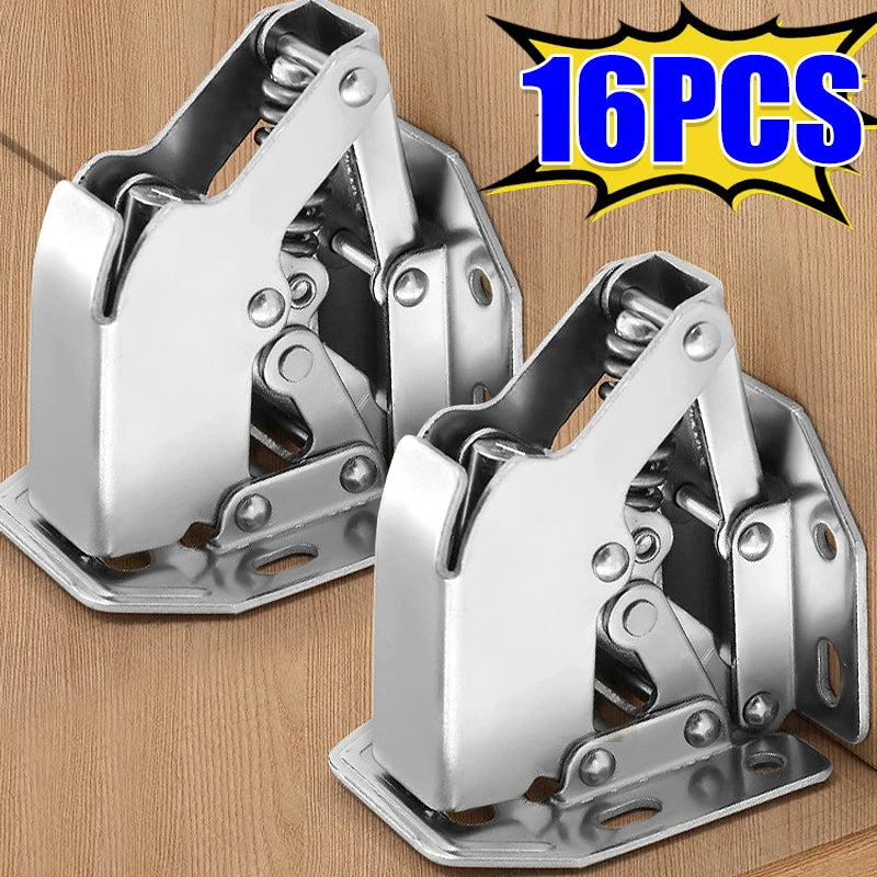16-2Pcs Cabinet Hinges Adjustable Mounting Plates for Framed or Frameless Doors Soft Close  90 Degree Hinge Furniture Hardware