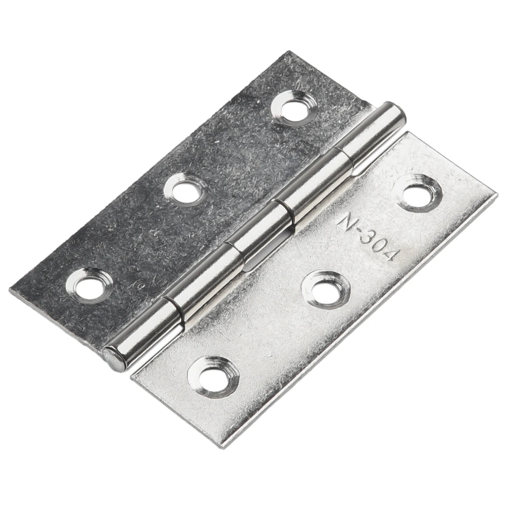 10PCS 3inch Door Hinge Stainless Steel Flat Hinges Window Cabinet Hinges Door Connector Bookcase Wooden Box Furniture Hardware