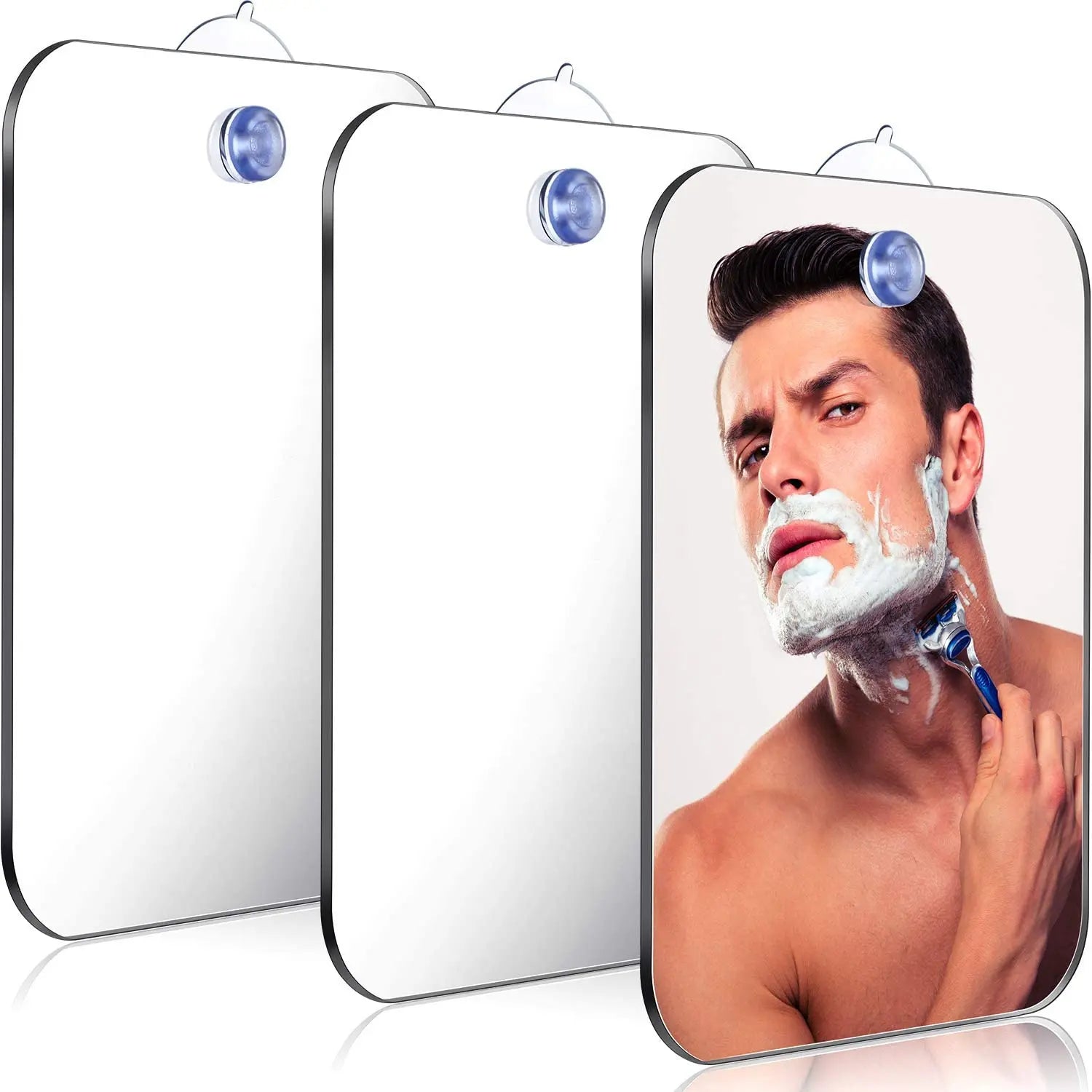 New Acrylic Mirror Shower Shaving Mirror Washroom Travel Accessories For Women Makeup Shaving Bathroom Tools