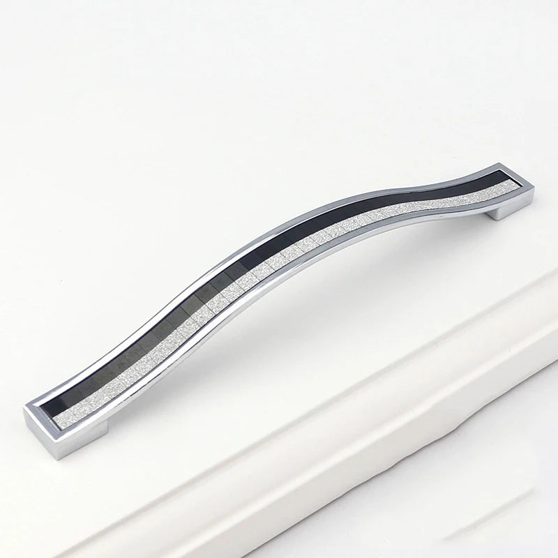 1PCS Modern Furniture Handles 96mm 128mm 160mm Kitchen Cabinet Drawer Door Handles Pulls Knobs Furniture Handles