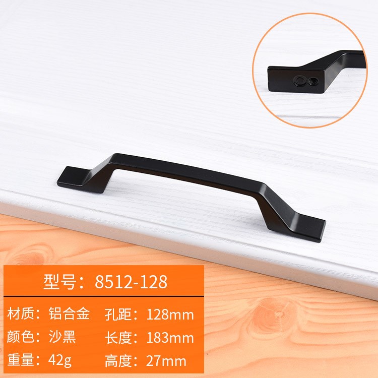 Black Handles Furniture Cabinet Knobs Muebles  Kitchen  Drawer Knobs Cabinet Pulls Cupboard  Knobs