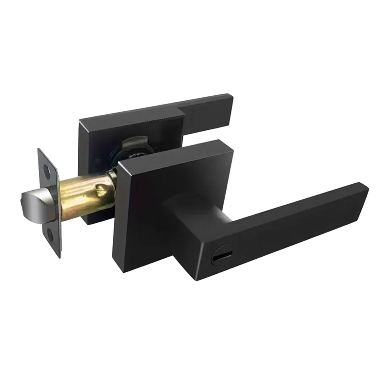 SOFT-Door Lever, Keyless Interior Door Knobs, Privacy Door Lever Locksets For Bedroom Bathroom, Modern Door Handles