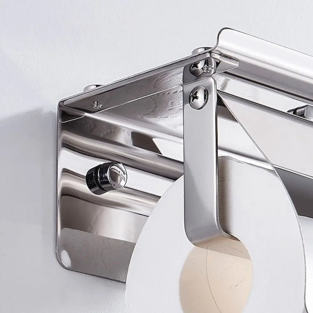Bathroom Hardware Brushed Nickel Bathroom Accessories 304 Stainless Steel Hook Towel Rack Toilet Paper Holder Toilet Brush