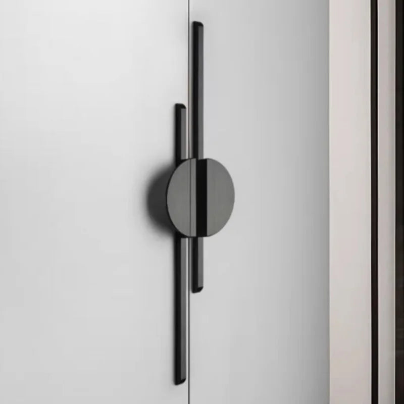Modern Simple Black Round Counter Cabinet Door Pulls Drawer Knobs Furniture Handles Kitchen Cupboard Door Handles Hardware