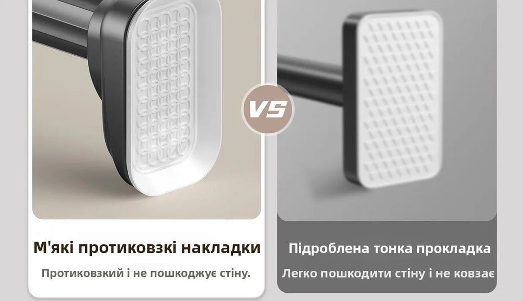 Retractable Clothes Drng Rods Wall Mounted Balcony Batoom Curtain Rods Wardrobe Clothes Hanger Rods No Drilling Required
