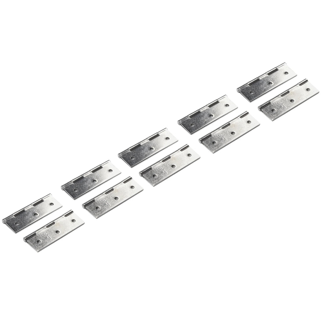 10PCS 3inch Door Hinge Stainless Steel Flat Hinges Window Cabinet Hinges Door Connector Bookcase Wooden Box Furniture Hardware