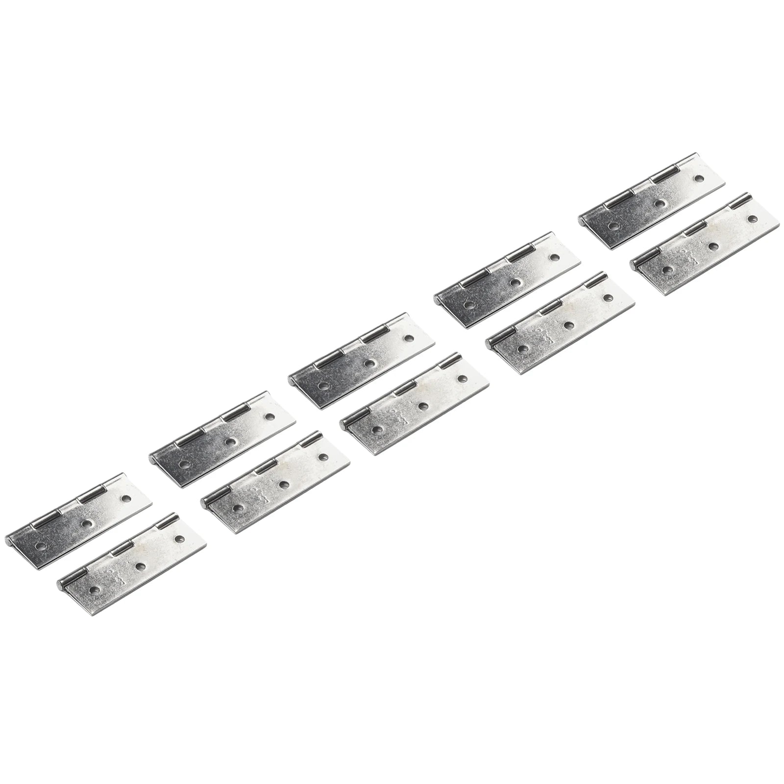10PCS 3inch Door Hinge Stainless Steel Flat Hinges Window Cabinet Hinges Door Connector Bookcase Wooden Box Furniture Hardware