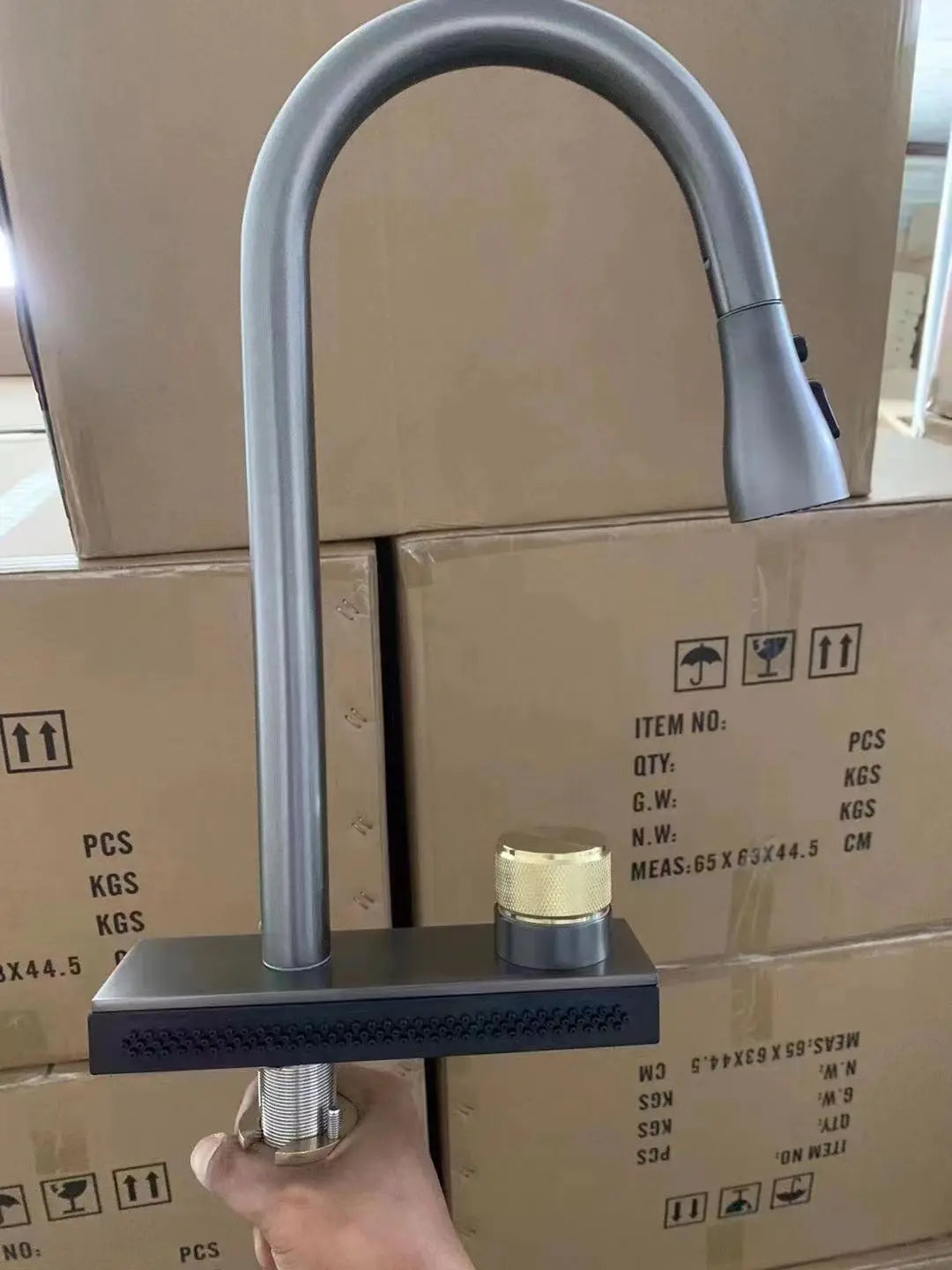 Waterfall Sink Pull Type Kitchen Faucet Hot Cold Mixer Vegetable Wash Tap Basin Multiple Water Outlets Rotation Flying Rain Tap