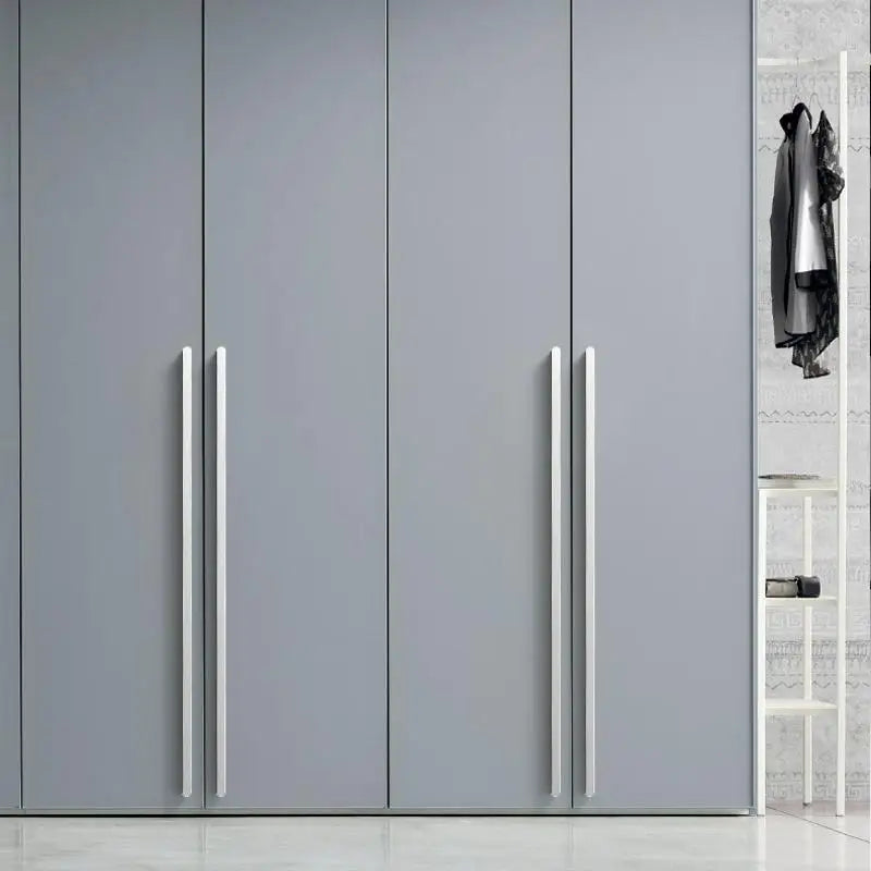 Modern Simple Light Luxury I-Shaped Cabinet Door Handle Extended Round Head Drawer Wardrobe Cabinet Furniture Door Handle