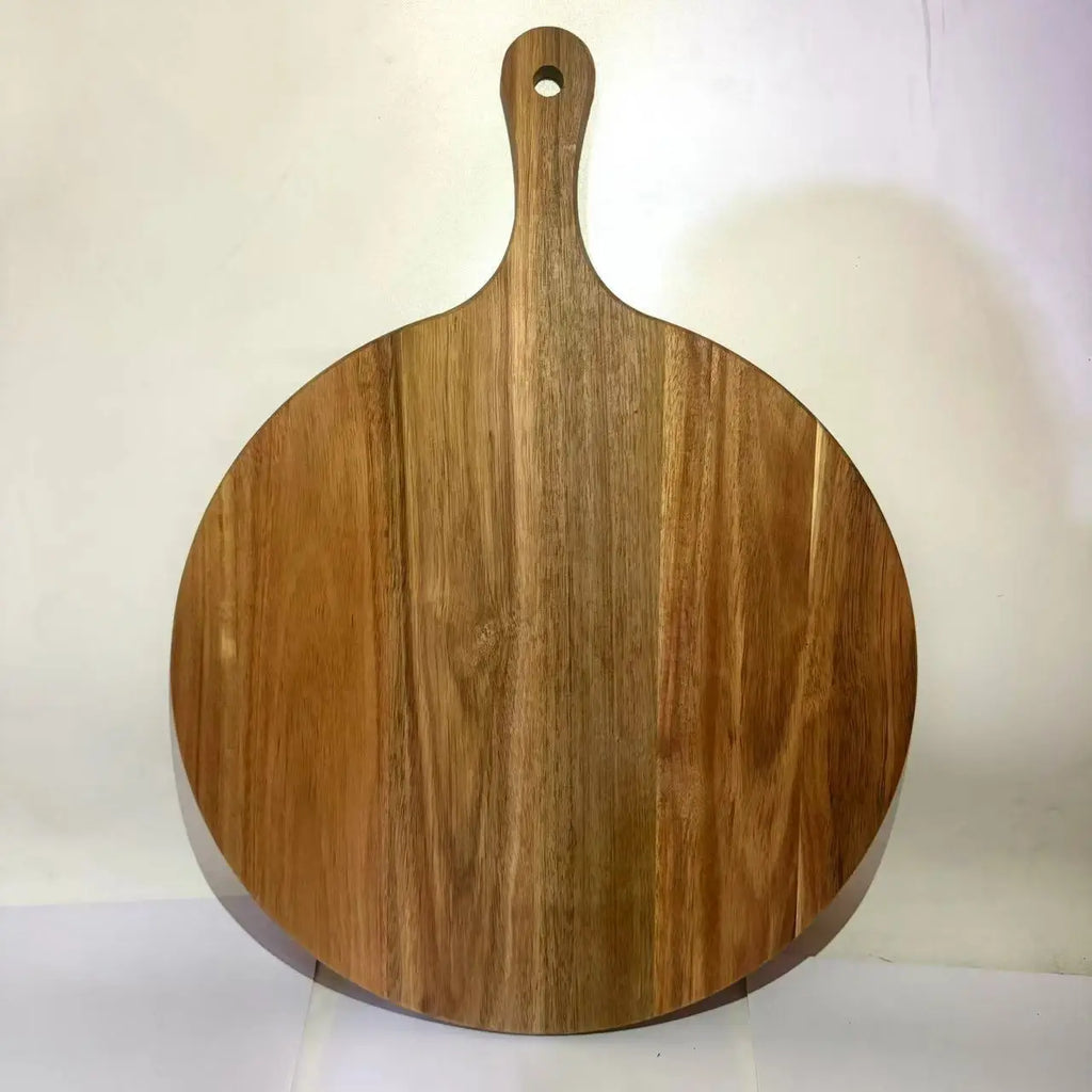 Large round Wooden Food Tray Serving Plate Waterproof l Wood Dert Plate Fruit Tray Wood Crt Decorative Item