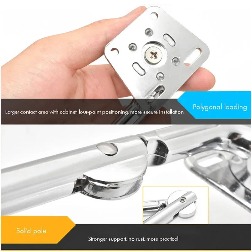 2PCS/Set Cabinet Lift Support Soft Close Hinges Gas Spring Lid Support Toy Box Hinges, Kitchen Cabinet Hinges Safety Lid Support