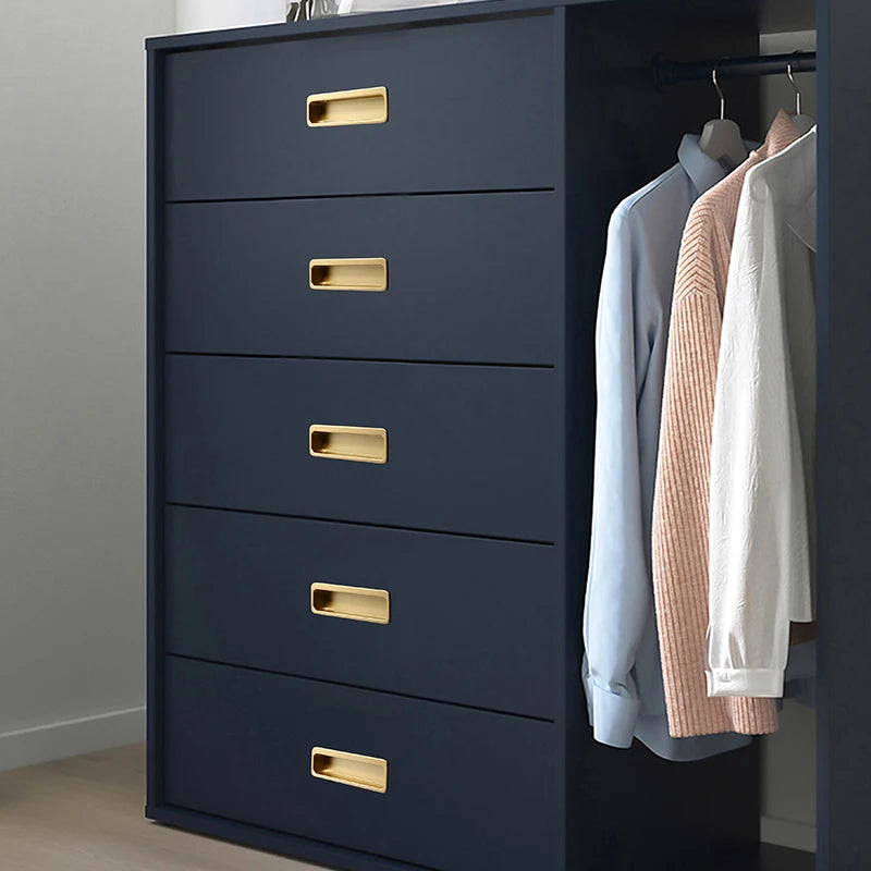 Simple modern drawer cabinet door shoe cabinet concealed built-in closet door slotted invisible sliding door handle