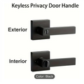 B97A-Door Lever, Keyless Interior Door Knobs, Privacy Door Lever Locksets For Bedroom Bathroom, Modern Door Handles