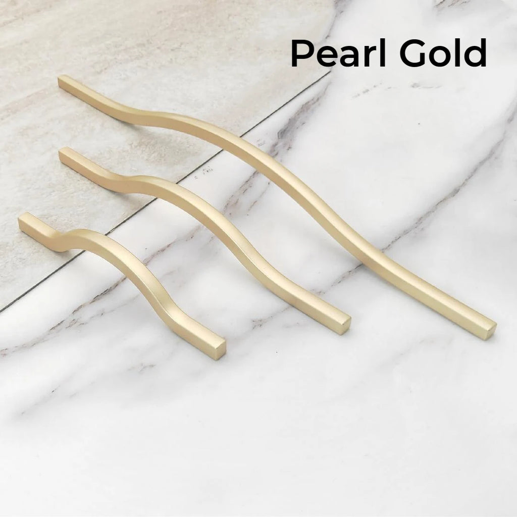 Nordic Handles for Cabinets and Drawers Kitchen Furniture Handles Modern Luxury Gold Wardrobe Drawer Handle Cabinet Door Handle