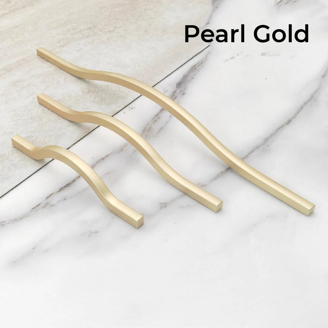Nordic Handles for Cabinets and Drawers Kitchen Furniture Handles Modern Luxury Gold Wardrobe Drawer Handle Cabinet Door Handle