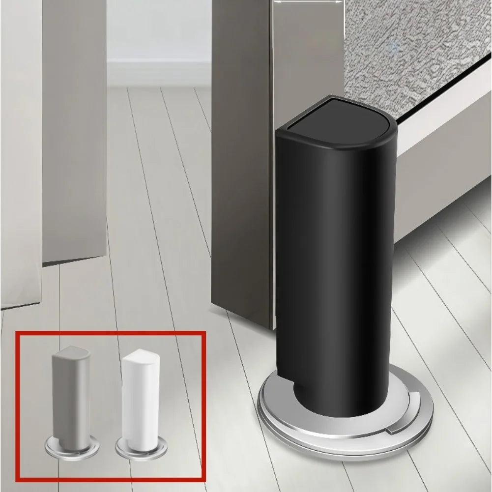 Magnetic Door Stop Stopper For Floor Indoors No Drilling Invisible Weighted Doorstop Silent Door Stops Stoppers Catch Holder